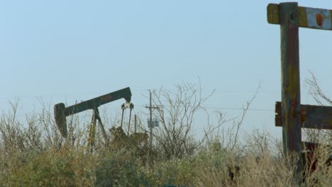 oil well pumping in pecos texas in january of 2024