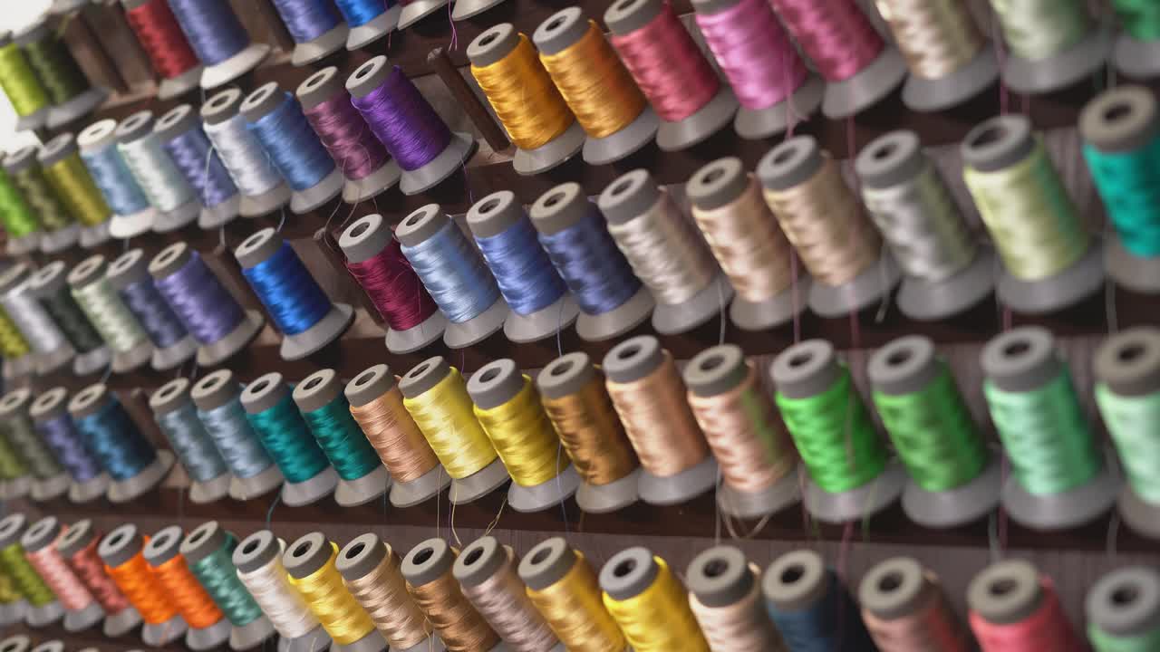 Colorful Spools of Thread