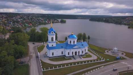 orthodox church by the lake