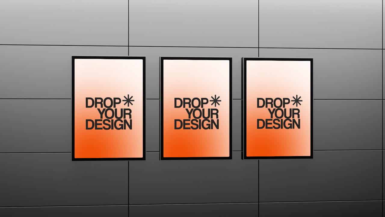 광고판 화면 목업Mockup