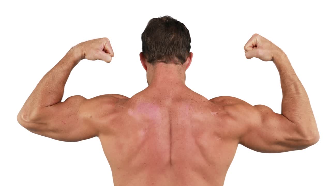 근육 을  ⁇ 는 근육 을 가진 사람