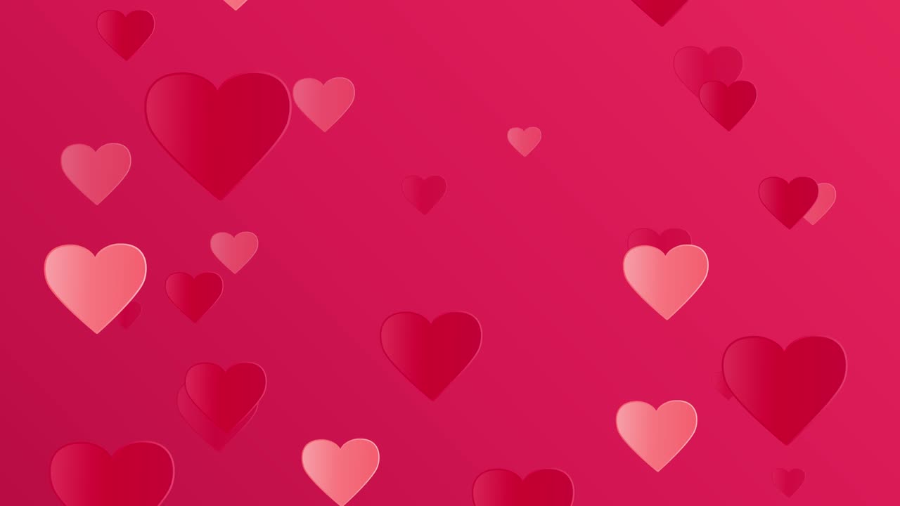 el fondo del video del corazón del día de san valentín.