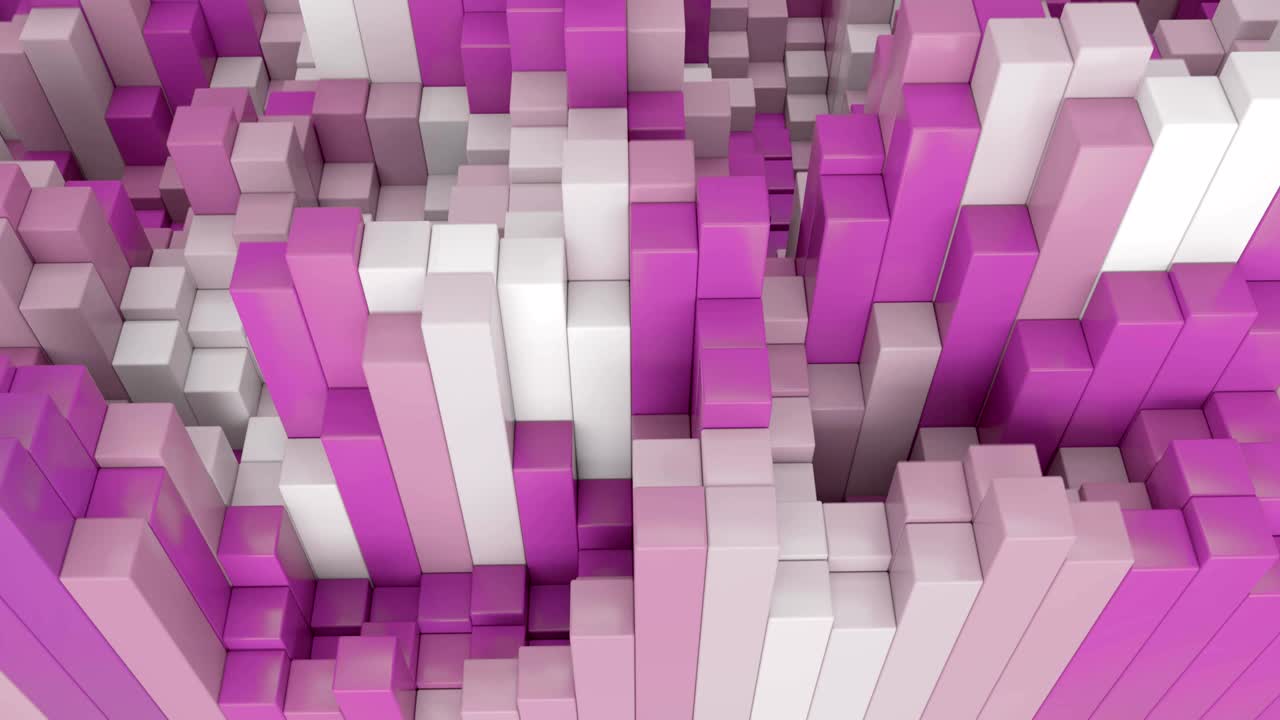 la superficie del cubo cambia de color en 4k.