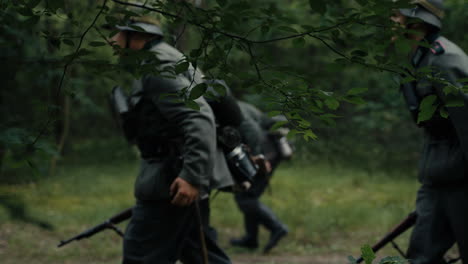 german soldiers in a forest during world war 1
