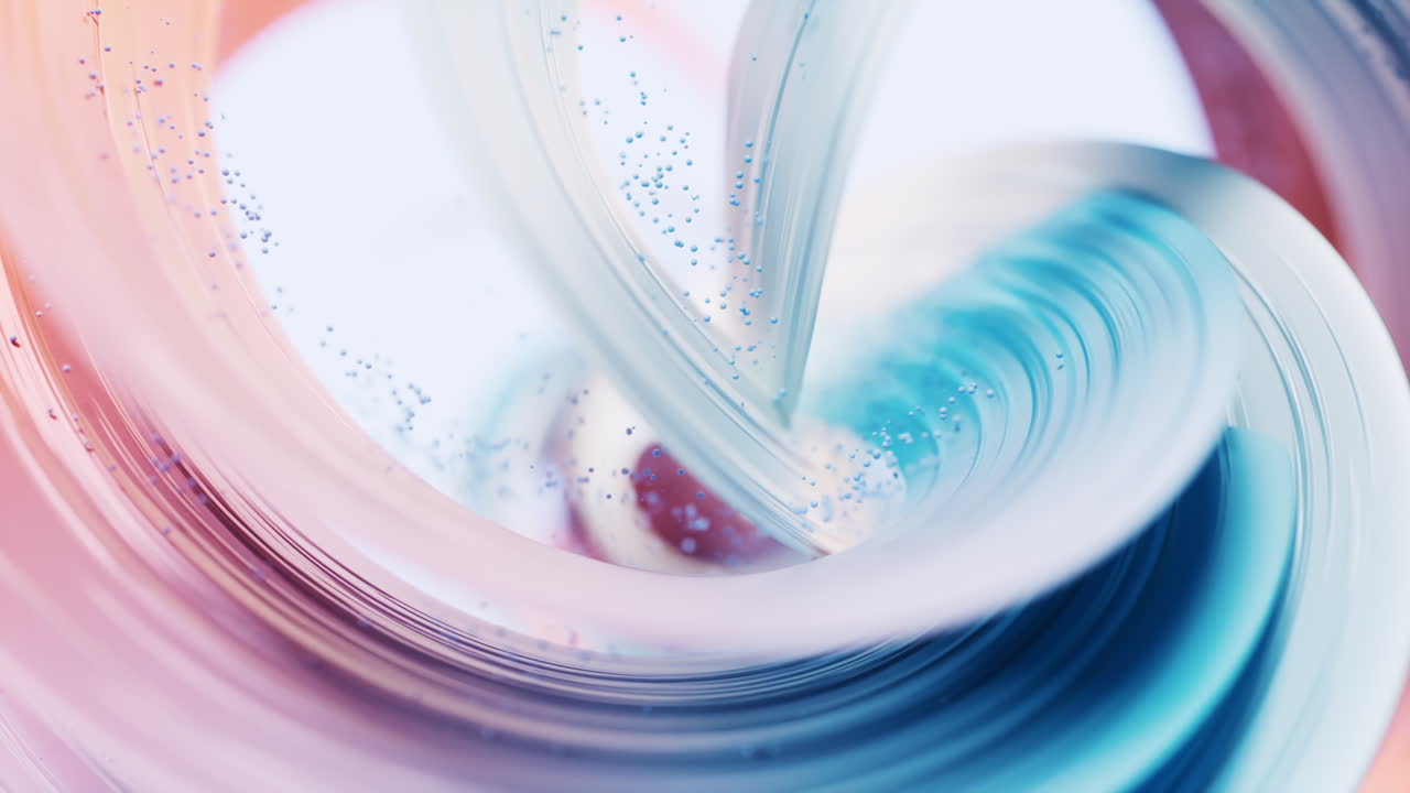 흐르는 곡선, 선, 배경, 3d 렌더링