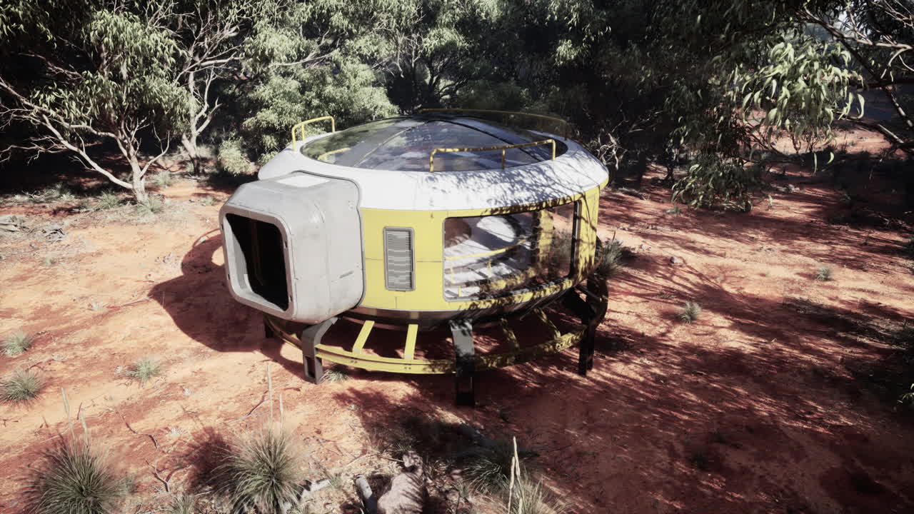 사막에 있는 미래의  집