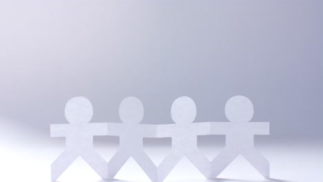 사본 공간과 함께  ⁇  배경에  ⁇  종이로 만든 손을 잡은 사람들의 클로즈업