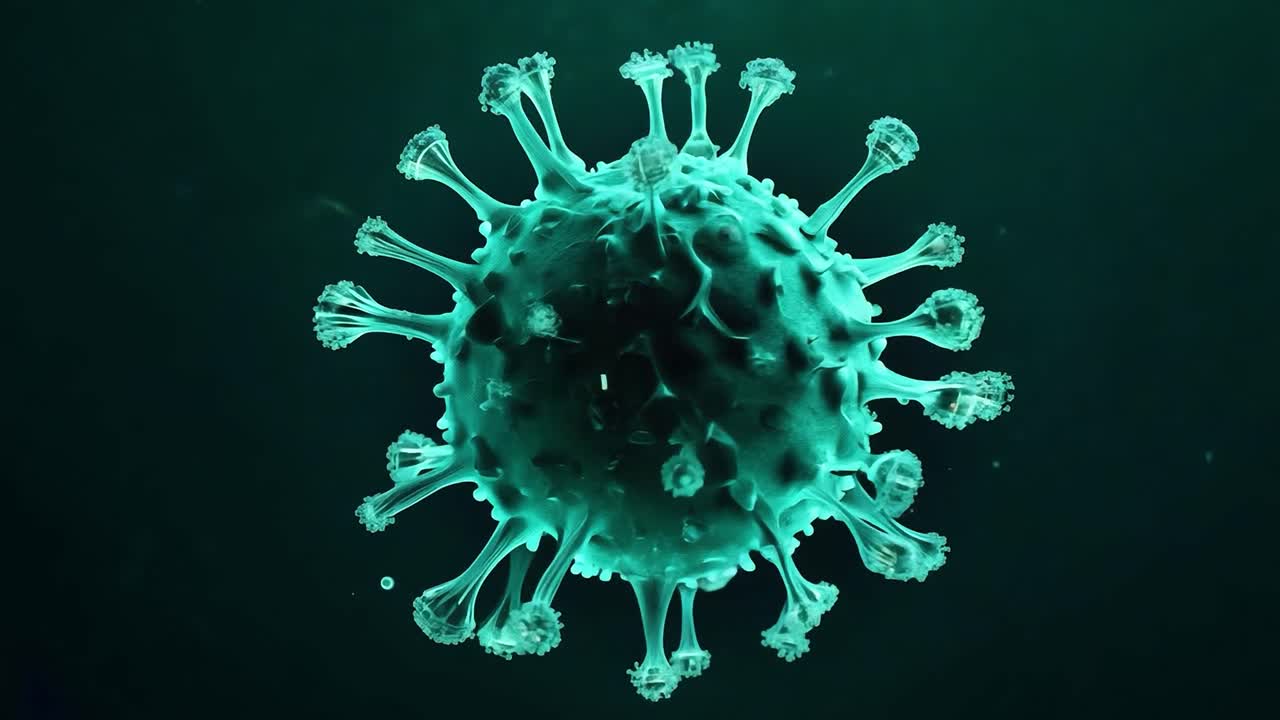 ilustración del modelo de virus en 3d