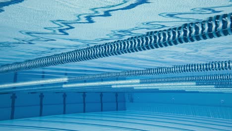 olympic swimming pool under water background.