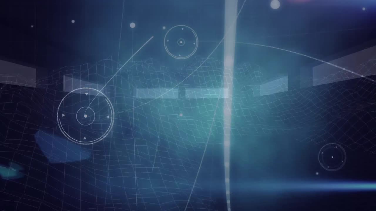 메쉬 배경에 대한 연결 네트워크의 애니메이션