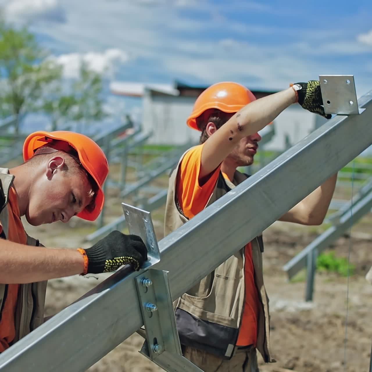 Engineers in safety protective equipment