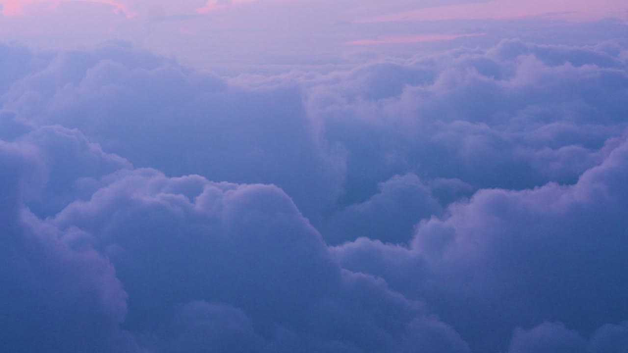 Dreamy Cloudscape with Purple and Pink Hues