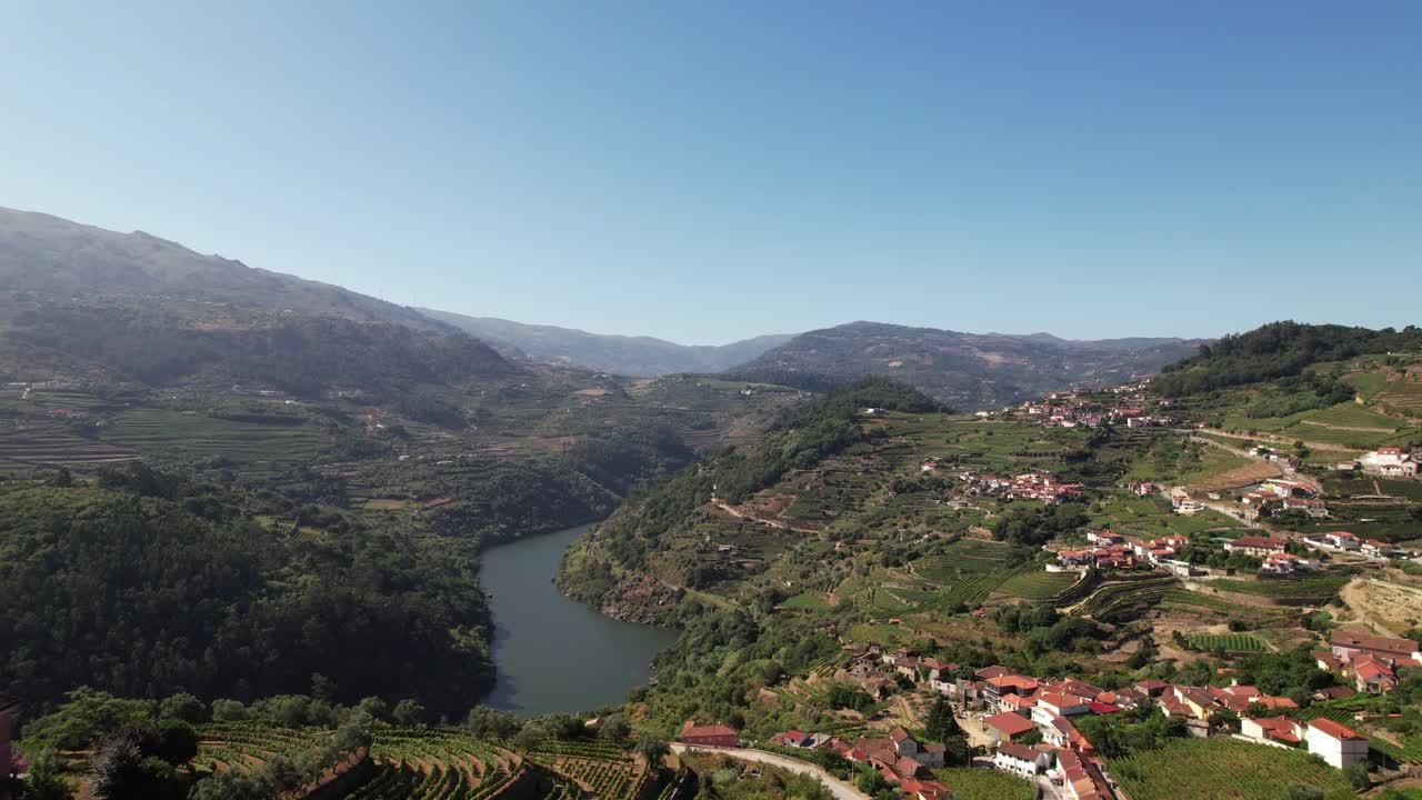 Bellissimo paesaggio naturale dal Portogallo con vista aerea