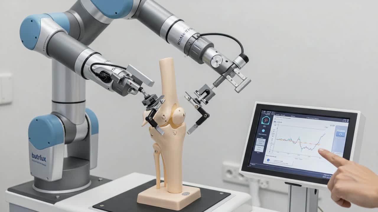 Innovative Robotic System Demonstrates Precision in Simulated Surgical Procedures with a Focus on Knee Joint Mechanics and Real-Time Data Analysis for Training Purposes