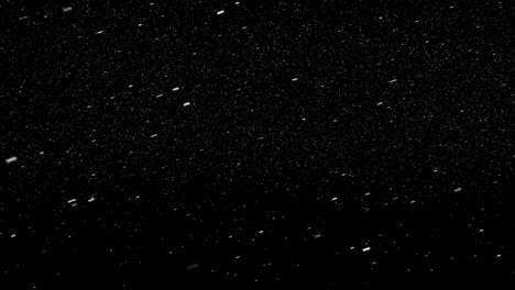 animation of snow falling on black background