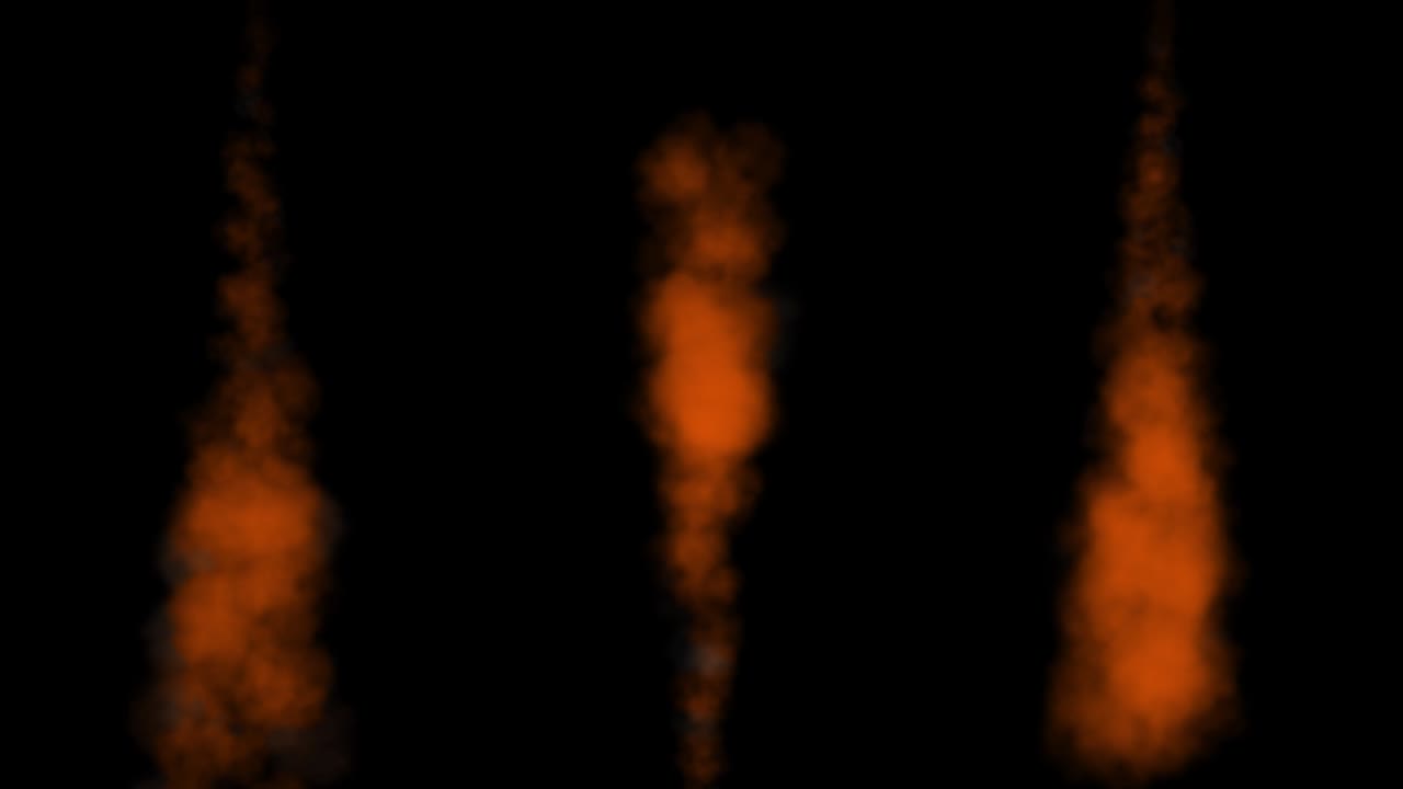 연기를 불어넣는 색 입자 애니메이션 모션 그래픽