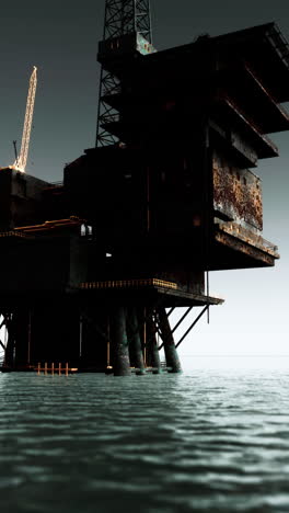 oil rig in the ocean