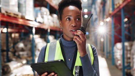 woman working in a warehouse