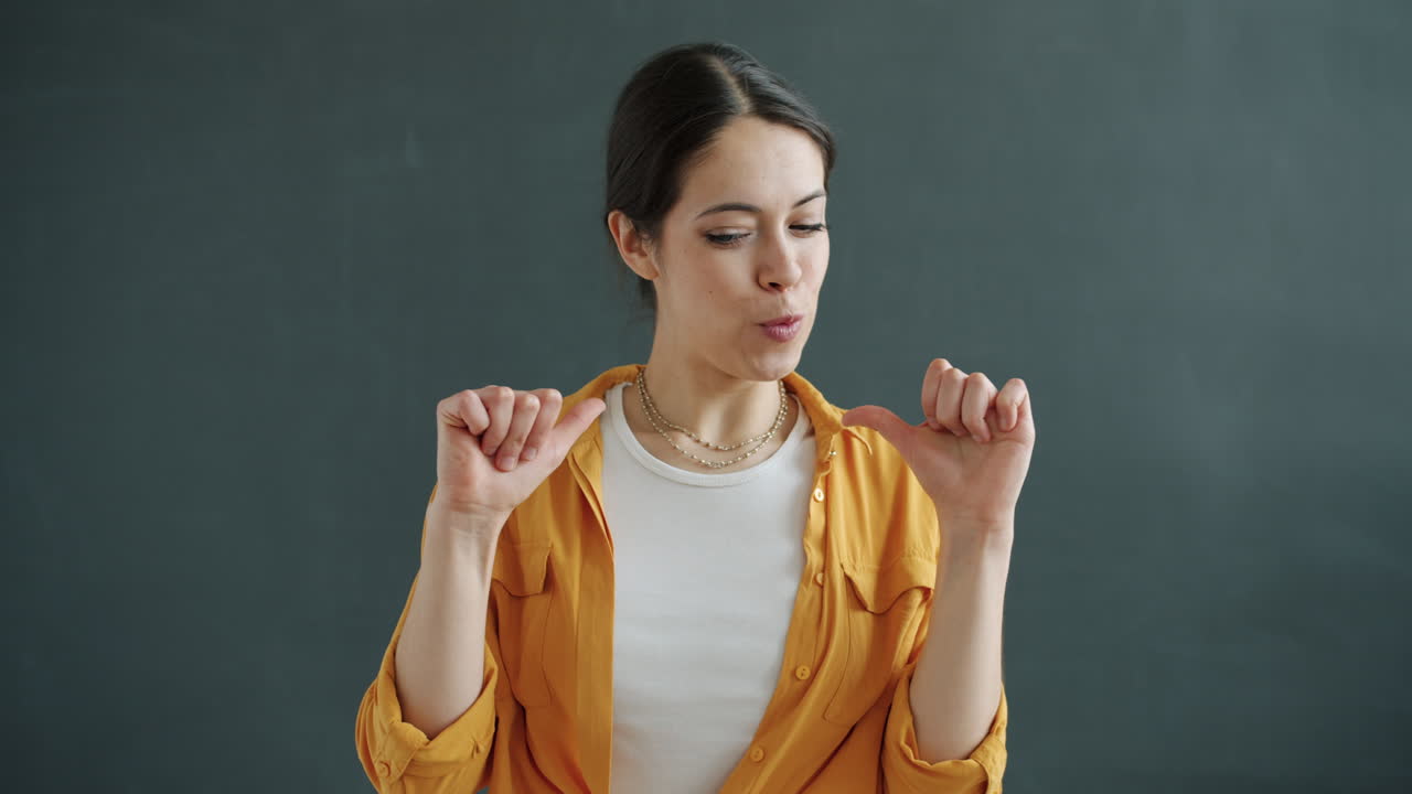Woman Making Funny Gesture