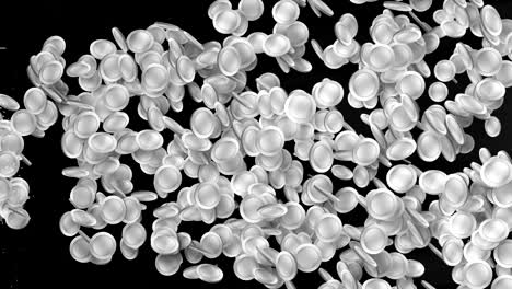 silver coin particles, cg animation