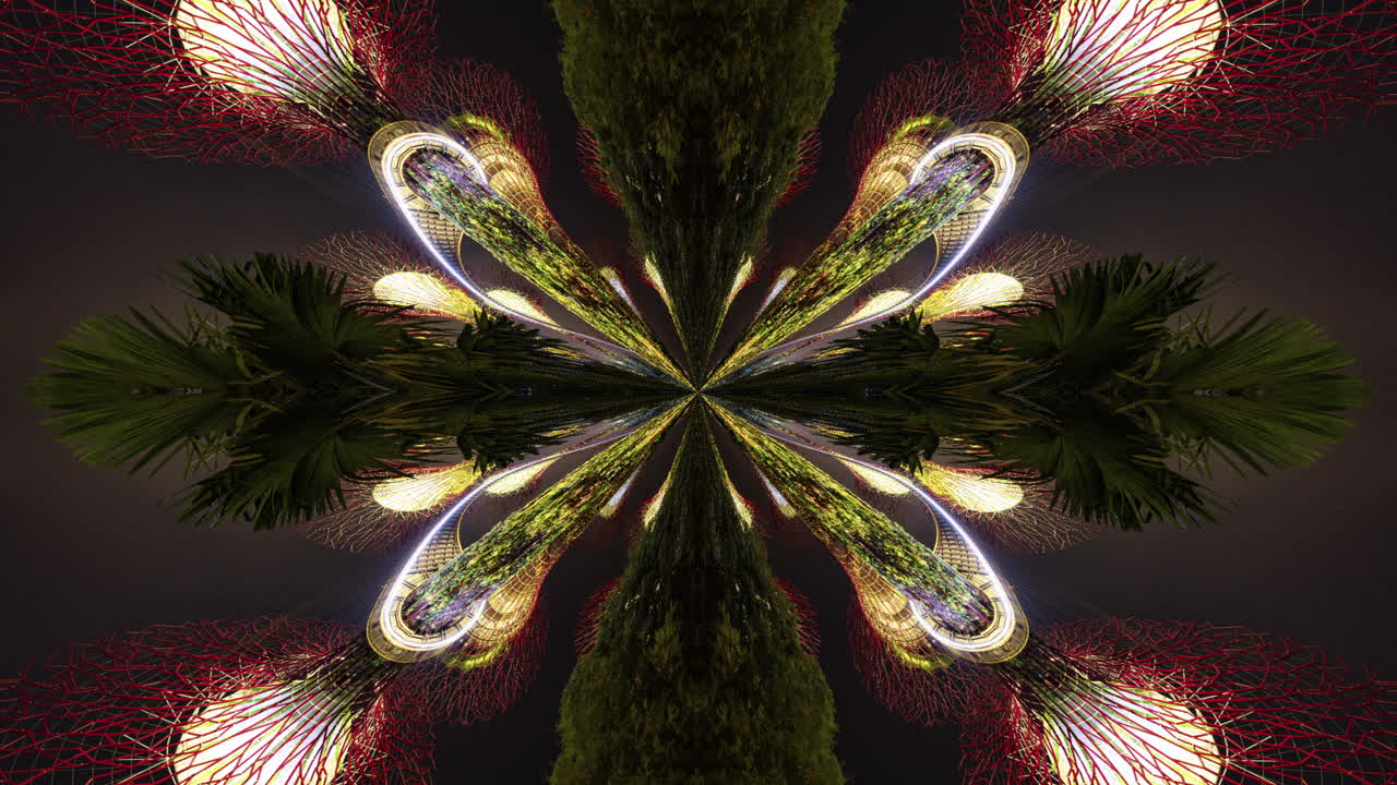 light show in the gardens by the bay in singapore