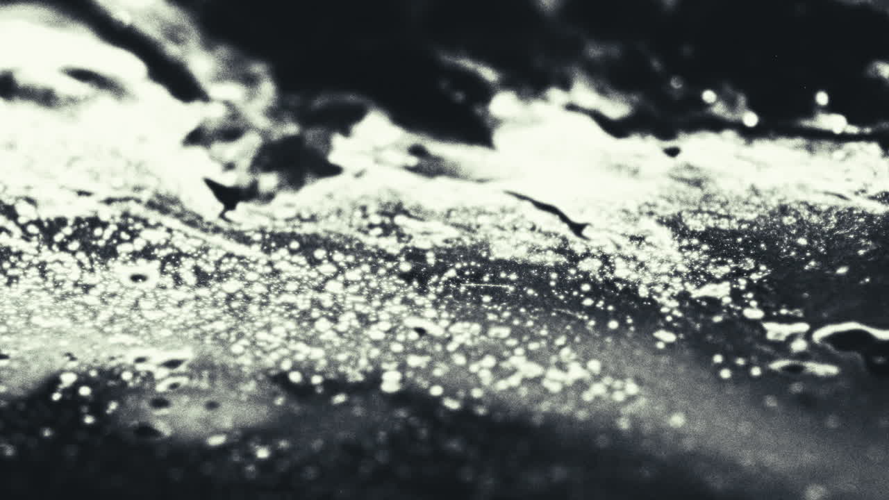 Old footage of weird science experiment - macro liquids