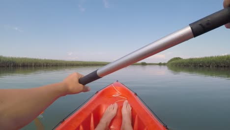 kayaking on small rivers in italy