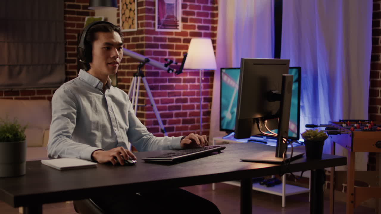 Man Playing Computer Games