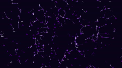 el paisaje nocturno estelar las encantadoras constelaciones púrpuras iluminan los cielos oscuros