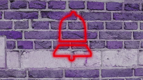 thumbs down neon sign on brick wall 4k