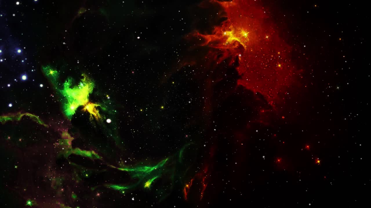 별이 박힌 우주의 아름다운 성운