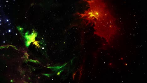 hermosas nubes nebulosas que están en el universo que están salpicadas de estrellas