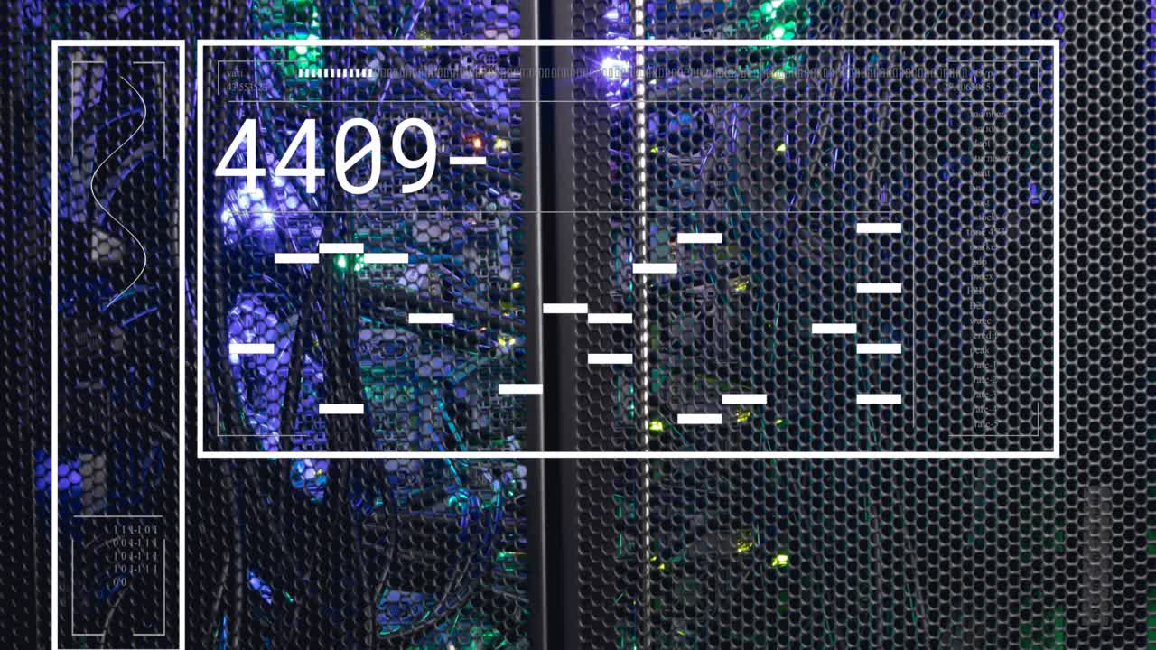 Animation of data processing over computer server