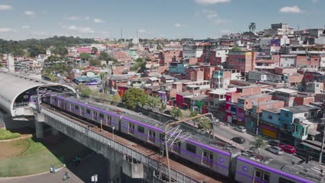 Luftlandschaftsbild---Fliegen-über-Slums-Im-Bezirk-Capão-Ronda,-Stadt-Sao-Paulo-In-Brasilien