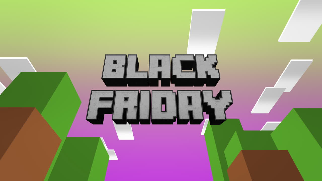 texto retro del viernes negro en el patrón del juego