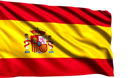 bandera de españa (en bucle, canal alfa)