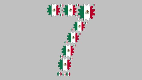 número siete mexicano