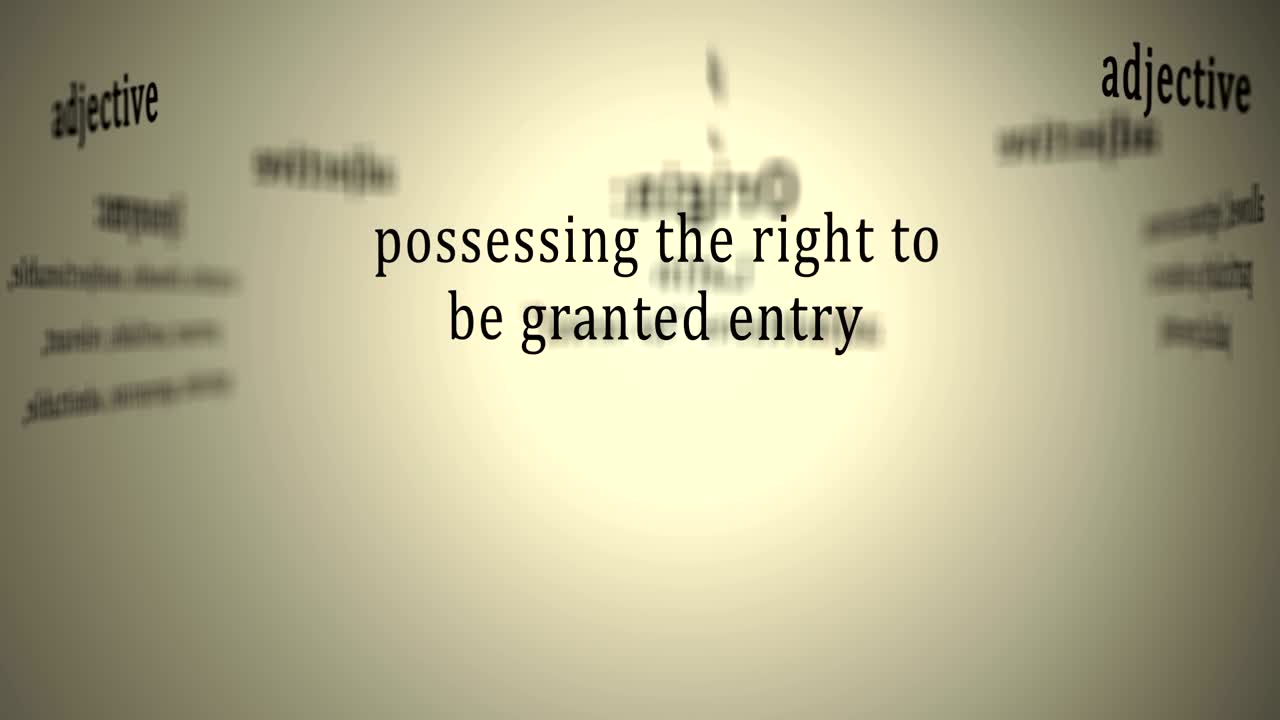 definición: admisible