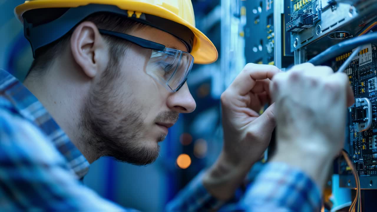 Technician Repairing Computer Hardware