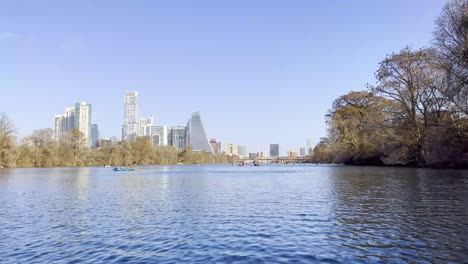 austin skyline from the river