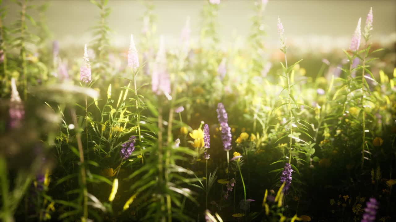 들판에 있는 야생 꽃