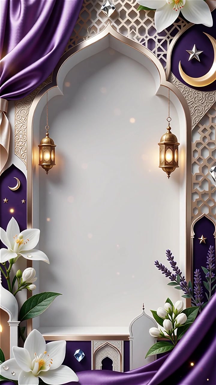 Compleanno del Profeta Maometto Mawlid al-Nabi Sfondo Islamico