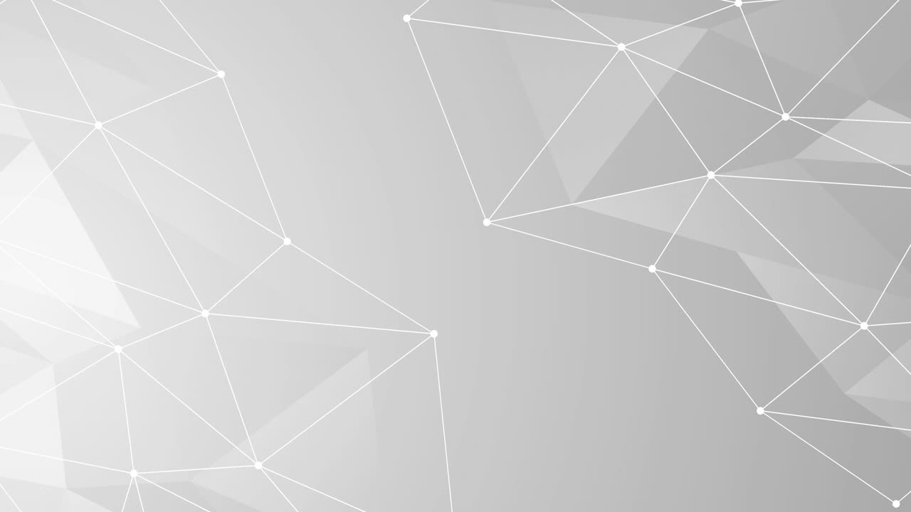 Light grey white looped gradient abstract background. Network of ...