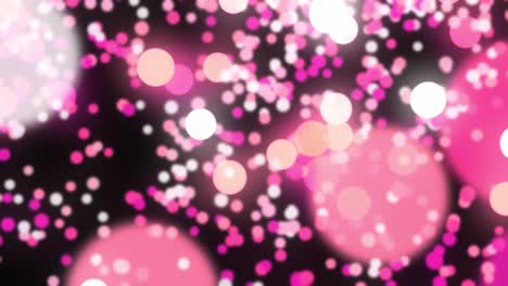 efecto abstracto de luz bokeh rosa - animación de video en 3d