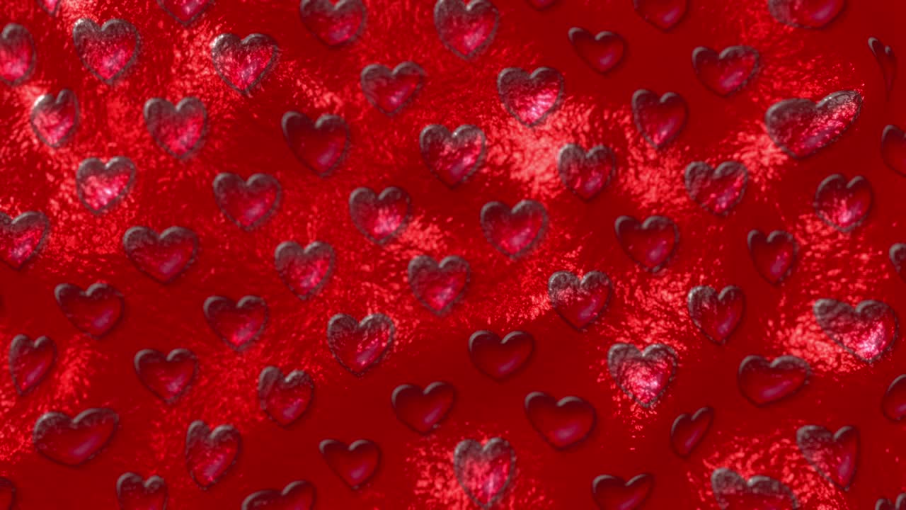 빨간색으로 흔들리는 심장