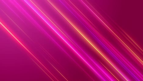 abstract neon lines loop animation. modern background, seamless motion design, screensaver, backdrop. 4k animated poster banner. glowing neon lights, diagonal speed lines. fuchsia, pink colors