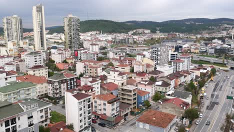 paisaje urbano vista aérea de una ciudad turca