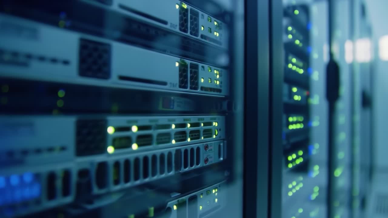 rack de servidor en un centro de datos