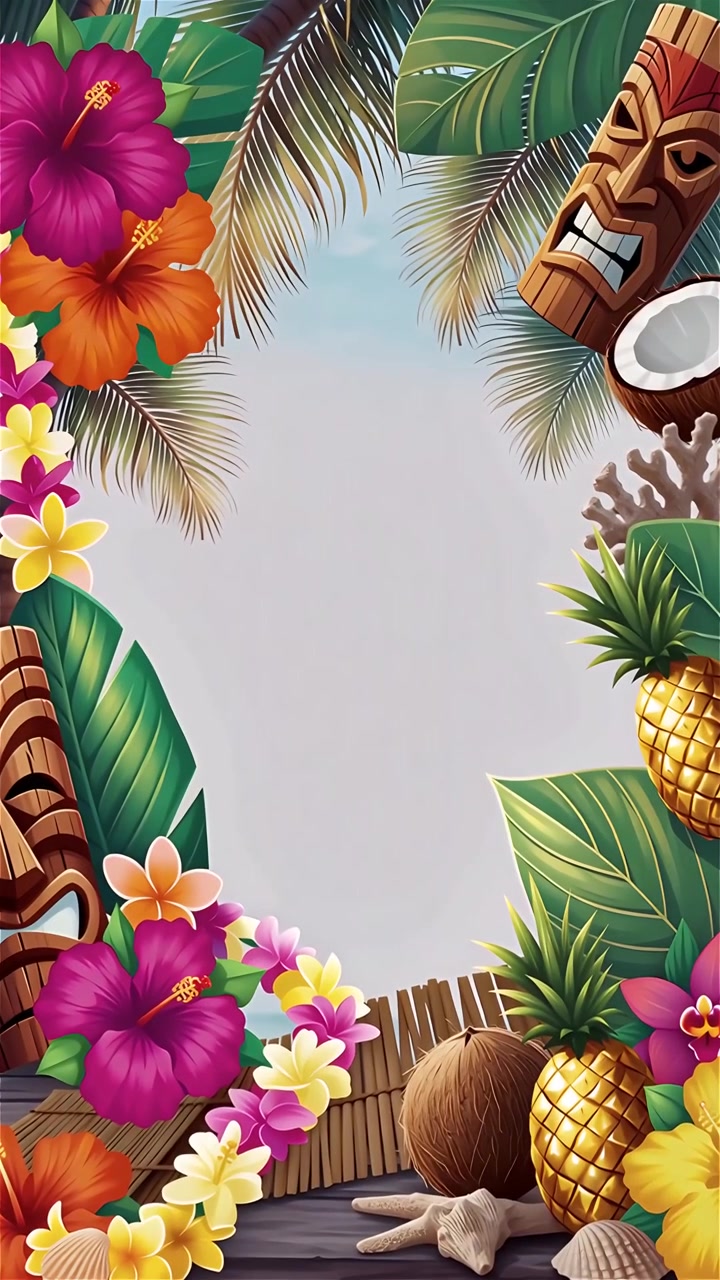Animazione di Sfondo Estivo Tropicale 4K