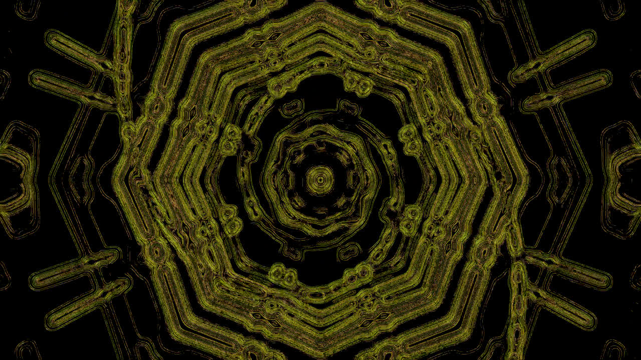 A dynamic tunnel video loop showcases intricate patterns and designs that smoothly transition to create a captivating visual experience. Ideal for enhancing screen aesthetics and engagement